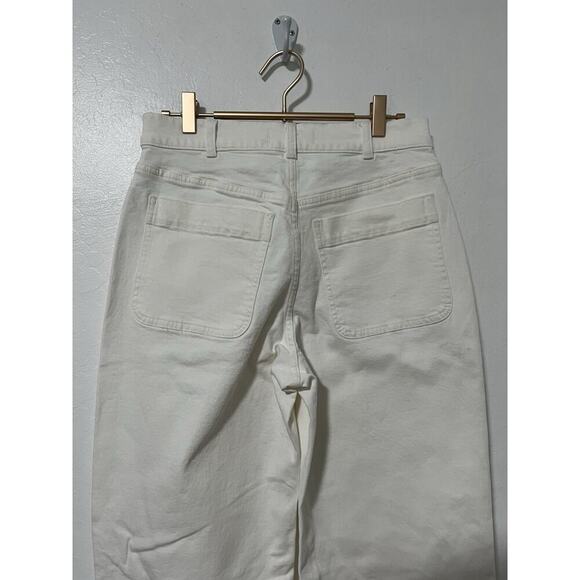Madewell Womens Perfect Vintage Wide Leg Jeans Size 27 Cream White Preppy NWT - Picture 4 of 8